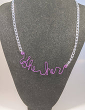 Load image into Gallery viewer, She/Her Talisman Necklace - Purple