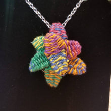 Load image into Gallery viewer, Rainbow LGBTQ pride necklace with succulents