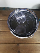 Load image into Gallery viewer, Kawaii Hot Chocolate and Marshmallow 14oz Acrylic Glitter Tumbler