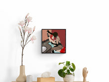 Load image into Gallery viewer, Lesbian Sexy BDSM Art Print, Erotic Art, Queer Art, Bondage Art, Feminist Art, Gift for Girlfriend, Erotic Bedroom Home Decor Wall