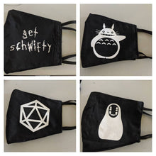 Load image into Gallery viewer, Custom/Fandom Masks - Monochrome images, logos or phrases!