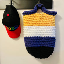 Load image into Gallery viewer, Knitted Non-Binary (Enby) Pride Bag