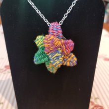 Load image into Gallery viewer, Rainbow LGBTQ pride necklace with succulents