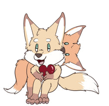 Load image into Gallery viewer, Surprise Cuddles - Vinyl Fox Sticker