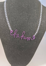 Load image into Gallery viewer, He/Him Talisman Necklace - Purple