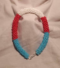 Load image into Gallery viewer, Handmade Bead Bracelet - Transgender Pride Flag