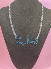 Load image into Gallery viewer, He/Him Talisman Necklace - Blue