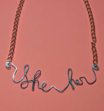 Load image into Gallery viewer, She/Her Talisman Necklace - Blue