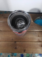 Load image into Gallery viewer, Camo Cloud Red and Grey 16oz Acrylic Flow Resin Tumbler