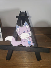 Load image into Gallery viewer, Purple Fox and Potion Dungeons and Dragons Die Cut Vinyl Sticker