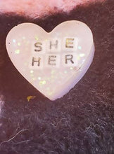 Load image into Gallery viewer, B Grade Pronoun Pins- Handmade Resin Jewelry