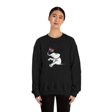 Load image into Gallery viewer, White Elephant Holiday Pride Flag Crewneck Sweatshirt