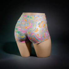 Load image into Gallery viewer, Peak-a-Boo Shorts Silver Butterfly
