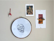 Load image into Gallery viewer, Scull No Cross Bones - Embroidery Wall Art