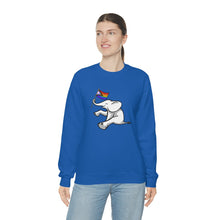 Load image into Gallery viewer, White Elephant Holiday Pride Flag Crewneck Sweatshirt