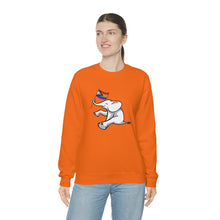 Load image into Gallery viewer, White Elephant Holiday Pride Flag Crewneck Sweatshirt