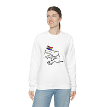 Load image into Gallery viewer, White Elephant Holiday Pride Flag Crewneck Sweatshirt