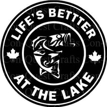 Load image into Gallery viewer, Life's Better at the Lake Permanent Decal - DECAL ONLY