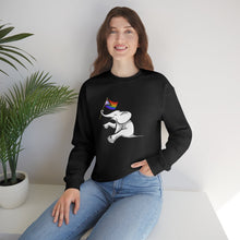Load image into Gallery viewer, White Elephant Holiday Pride Flag Crewneck Sweatshirt