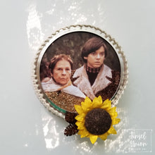 Load image into Gallery viewer, Handmade Glittered Harold and Maude Christmas Ornament, glitter art, fan art, gift