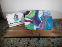 Load image into Gallery viewer, Wood and Resin Acrylic Flow Tray