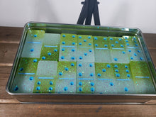 Load image into Gallery viewer, Green and Blue Glow In The Dark Resin Dominos