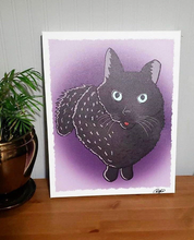 Load image into Gallery viewer, Cartoon Pet Portrait illustration (Cat, Dog, Puppy, Kitty) Anniversary Gift ( Digital Only, print or stretched Canvas)