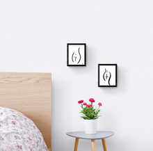 Load image into Gallery viewer, Body Positive Line Art, Set of Two Prints, Female Figure Art Print, Minimalist Wall Art, Boob Art Print, Curvy Art Poster, Line Drawing