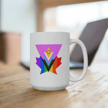 Load image into Gallery viewer, Pink Progress Pride Maple Ceramic Mug 15oz
