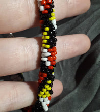 Load image into Gallery viewer, Handmade Bead Bracelet - Two Spirit Pride, Medicine Wheel