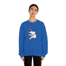 Load image into Gallery viewer, White Elephant Holiday Pride Flag Crewneck Sweatshirt
