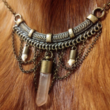 Load image into Gallery viewer, Harp Seal Teeth and Rose Quartz - *REAL BONE*