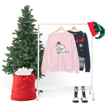 Load image into Gallery viewer, White Elephant Holiday Pride Flag Crewneck Sweatshirt