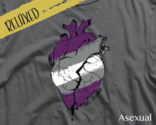Load image into Gallery viewer, Not Broken Relaxed Fit Tee | Asexual Pride Tee | Demisexual Pride Tee | Gray Ace Pride Tee | LGBTQ+ Shirts