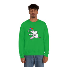 Load image into Gallery viewer, White Elephant Holiday Pride Flag Crewneck Sweatshirt