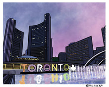 Load image into Gallery viewer, Toronto Nathan Phillips Square Art Print Giclée