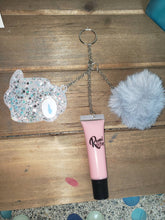 Load image into Gallery viewer, Among Us Resin pom pom Keychain and Lip Gloss