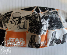 Load image into Gallery viewer, Star Wars Inspired Face Mask - 3 layers 100% cotton!