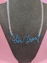 Load image into Gallery viewer, She/They Talisman Necklace - Blue