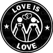Load image into Gallery viewer, Love is Love Wedding Permanent Decal - DECAL ONLY