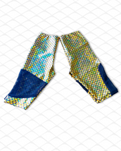 Load image into Gallery viewer, Party on the Bottom Scale Me Up Shorts Gold
