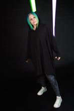 Load image into Gallery viewer, Cuddle Puddle Sweater Dress-Black
