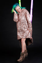 Load image into Gallery viewer, Cuddle Puddle Sweater Dress-Golden Glitter