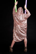 Load image into Gallery viewer, Cuddle Puddle Sweater Dress-Golden Glitter