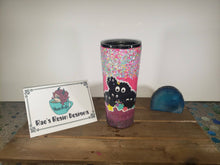 Load image into Gallery viewer, 22oz Glow in the Dark Soot Sprite Family Glitter Resin Tumbler