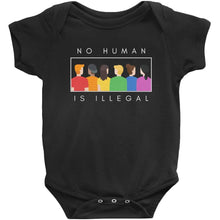 Load image into Gallery viewer, No Human is Illegal Bodysuit