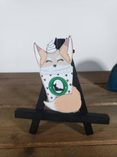 Load image into Gallery viewer, Red Fox Latte Magnet