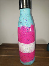 Load image into Gallery viewer, Hand Painted Transgender Pride 25oz Double Wall Metal Water bottle
