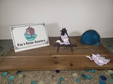 Load image into Gallery viewer, Purple Fox and Potion Dungeons and Dragons Die Cut Vinyl Sticker