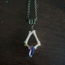 Load image into Gallery viewer, Raccoon Bone Geometric Necklaces - *REAL BONE*